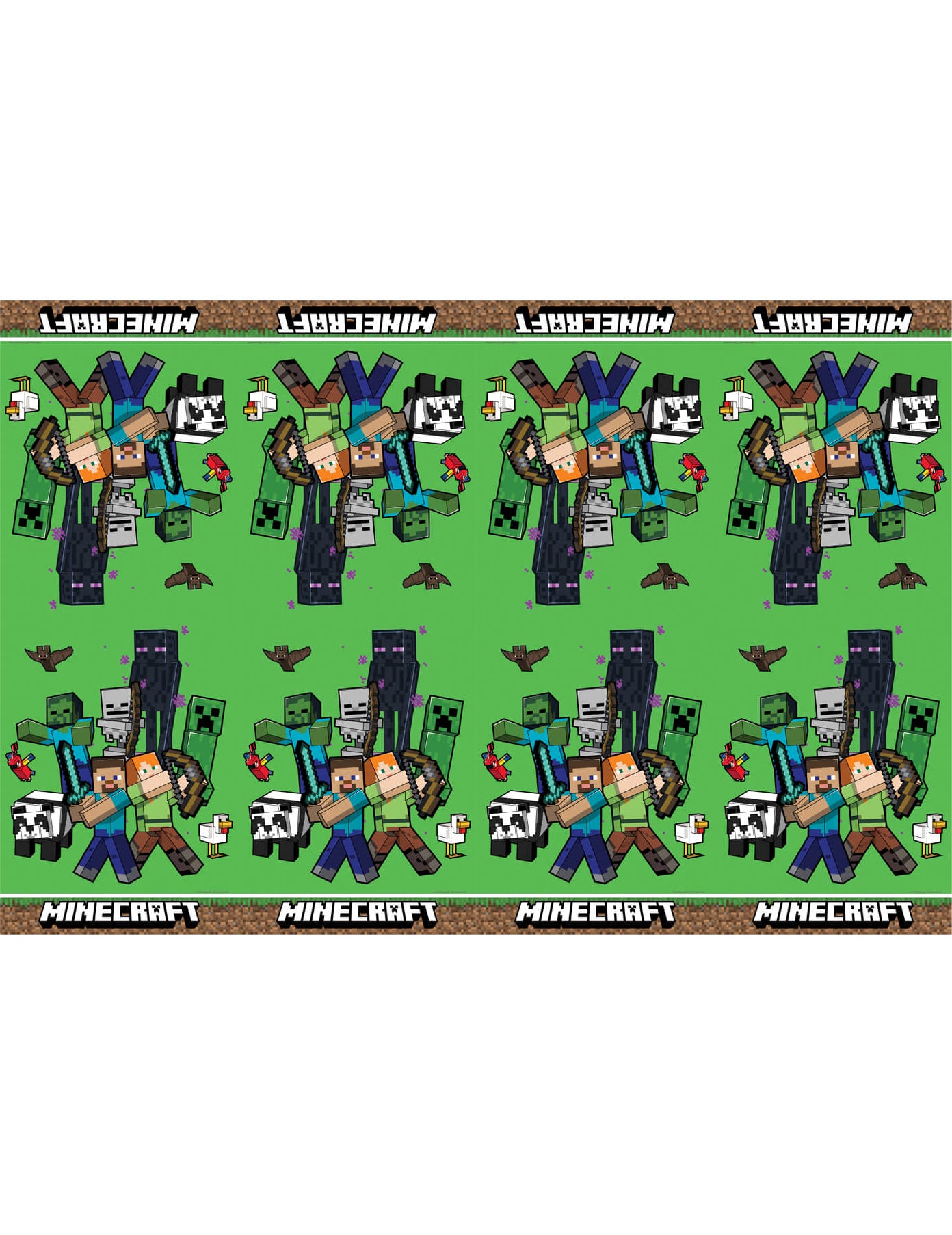 Nappe en plastique Minecraft 120X180cm