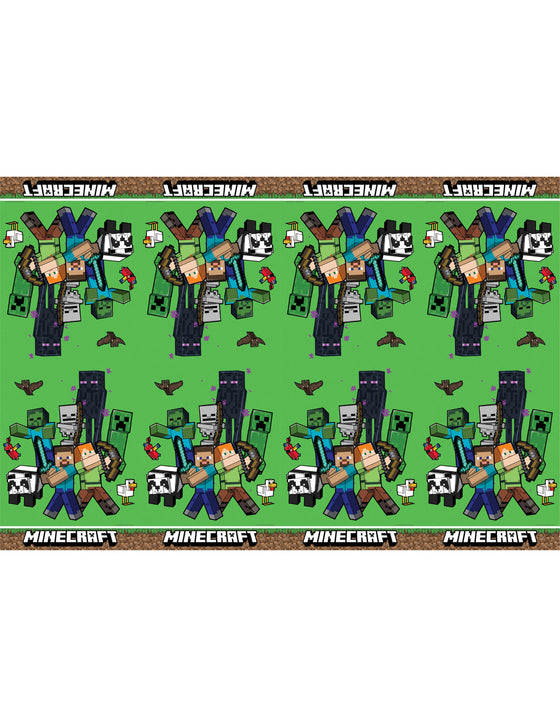 Nappe en plastique Minecraft 120X180cm