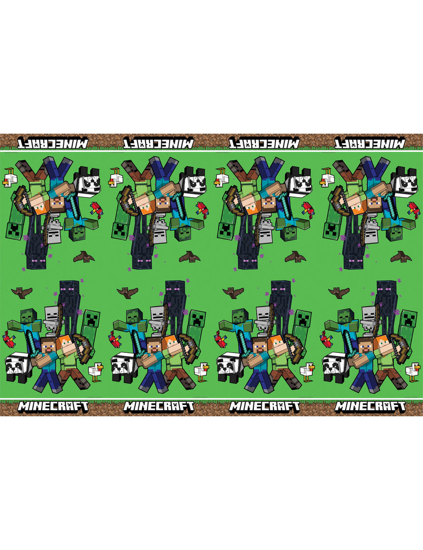 Nappe en plastique Minecraft 120X180cm