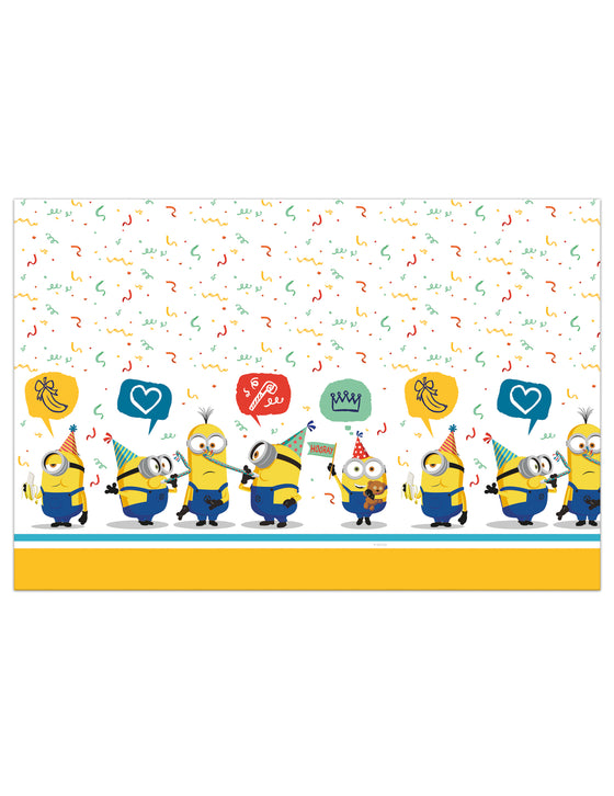 Nappe en plastique Minions 120 x 180 cm