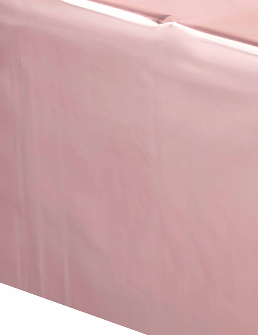 Nappe en plastique rose gold 137 x 274 cm