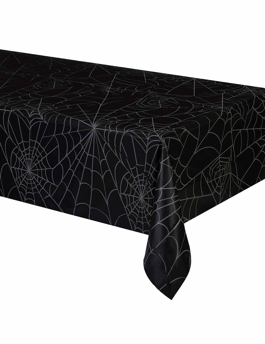Nappe en papier toiles d'araignées 120 x 180 cm