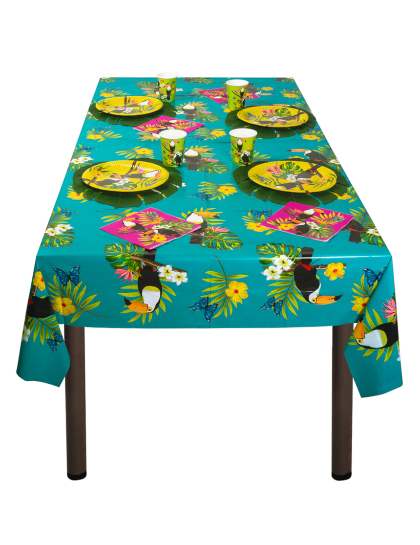 Nappe en plastique toucan 130 x 180 cm