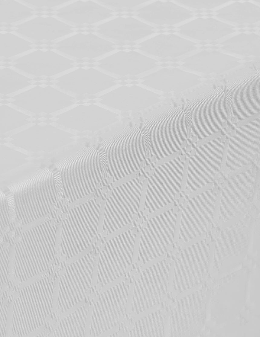 Nappe en rouleau papier damassé blanche 6 m x 120 cm