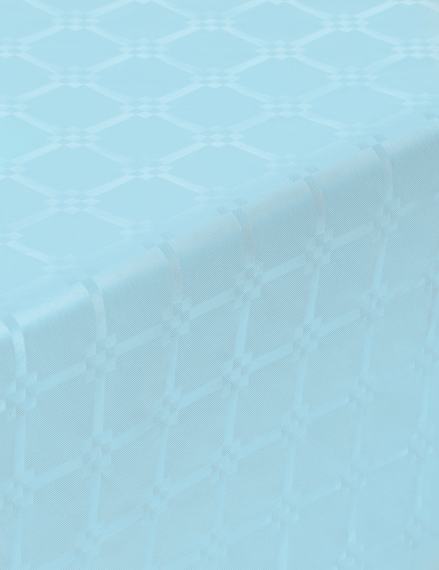 Nappe en rouleau papier damassé bleu pastel 1,2 x 6 m