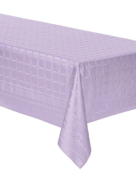 Nappe en rouleau papier damassé lilas 1,2 x 6 m épais