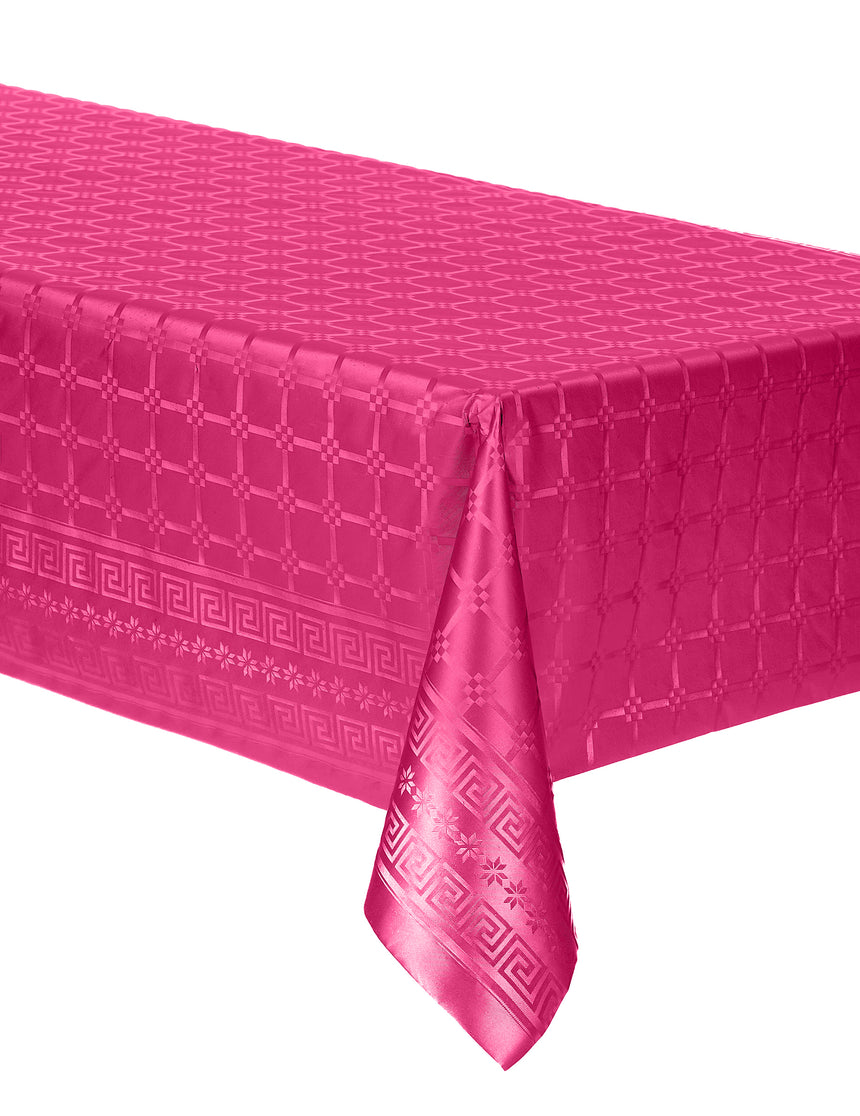 Nappe en rouleau papier damassé rose fuchsia 1.2 x 6 m