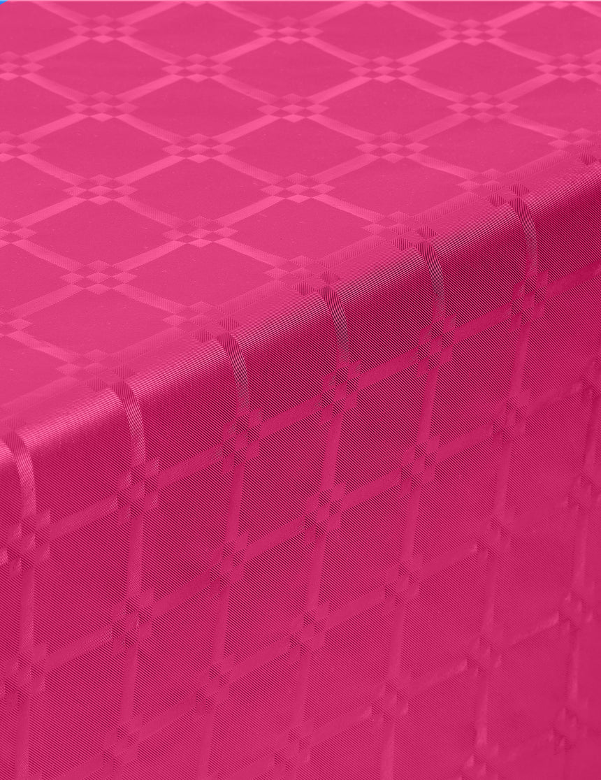 Nappe en rouleau papier damassé rose fuchsia 1.2 x 6 m