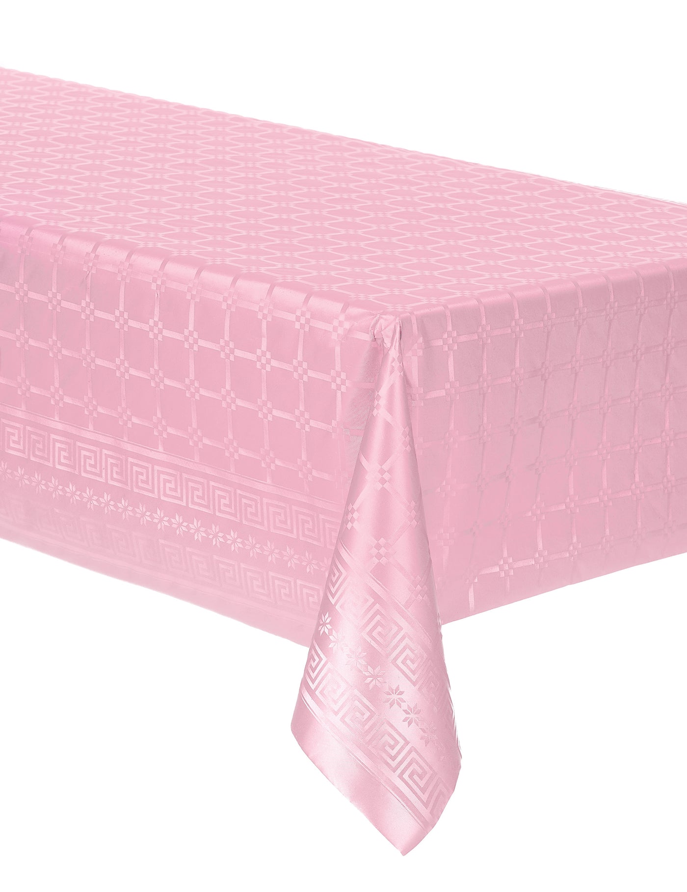 Nappe en rouleau papier damassé rose pastel 6 m largeur 120 cm