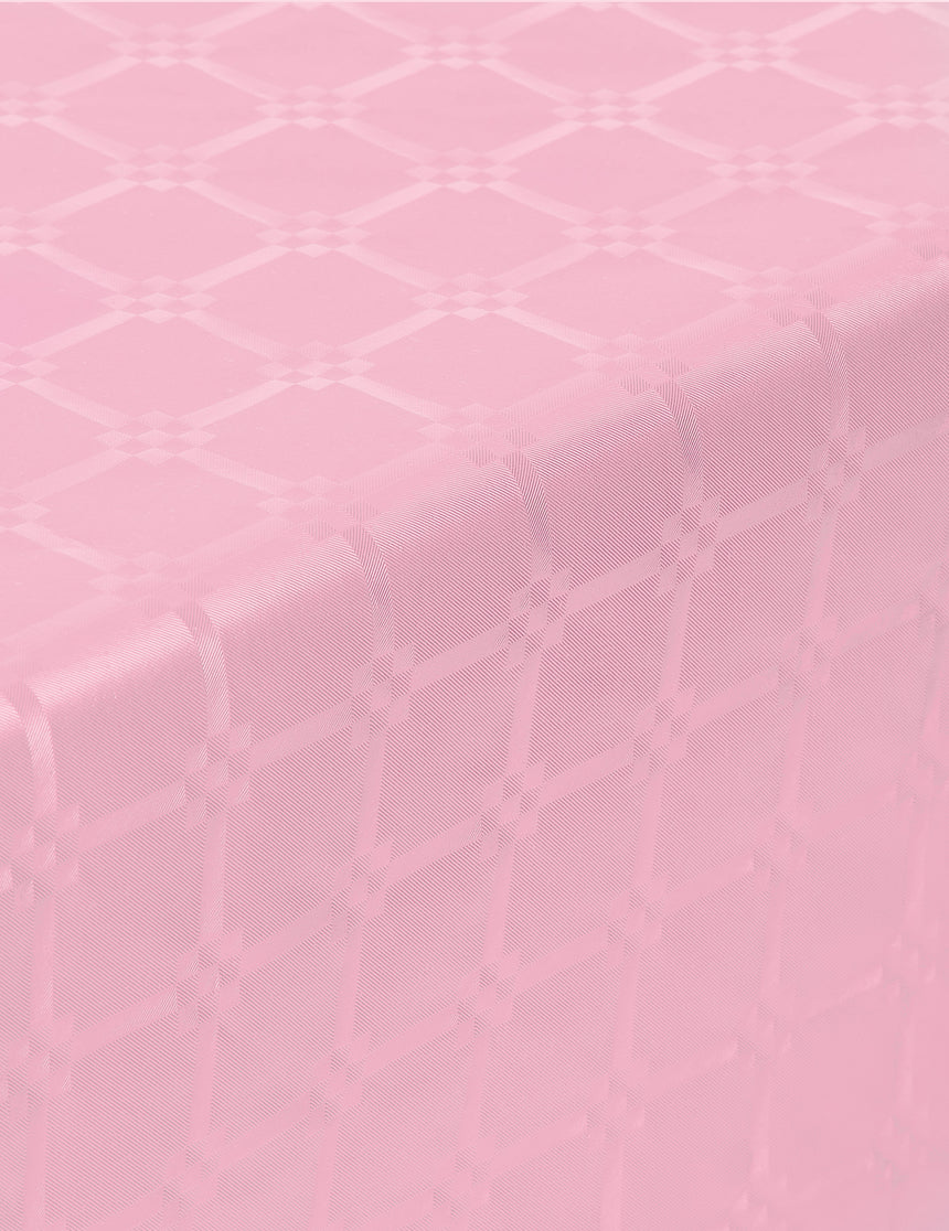 Nappe en rouleau papier damassé rose pastel 6 m largeur 120 cm