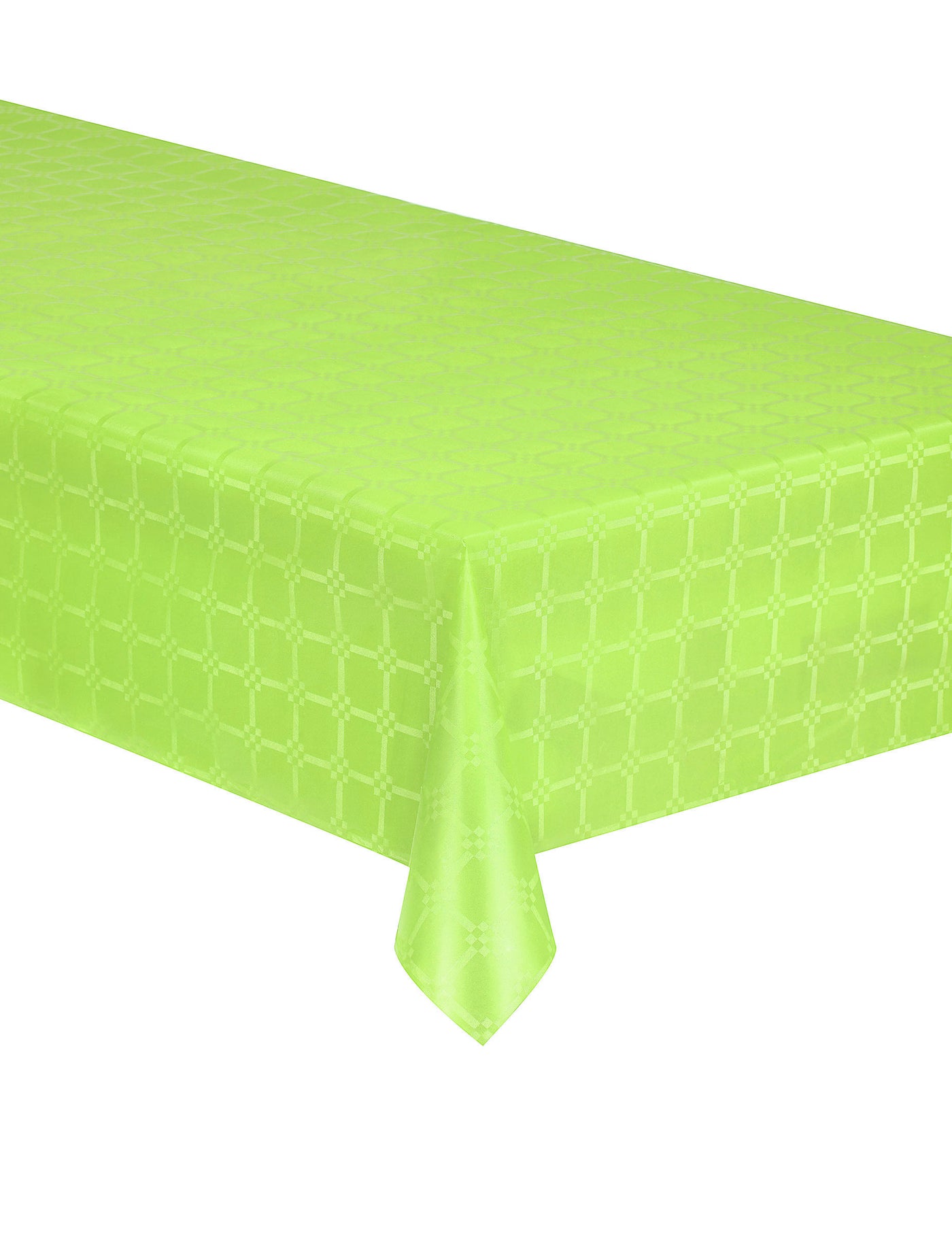 Nappe en rouleau papier damassé vert anis 1.2 x 6 m