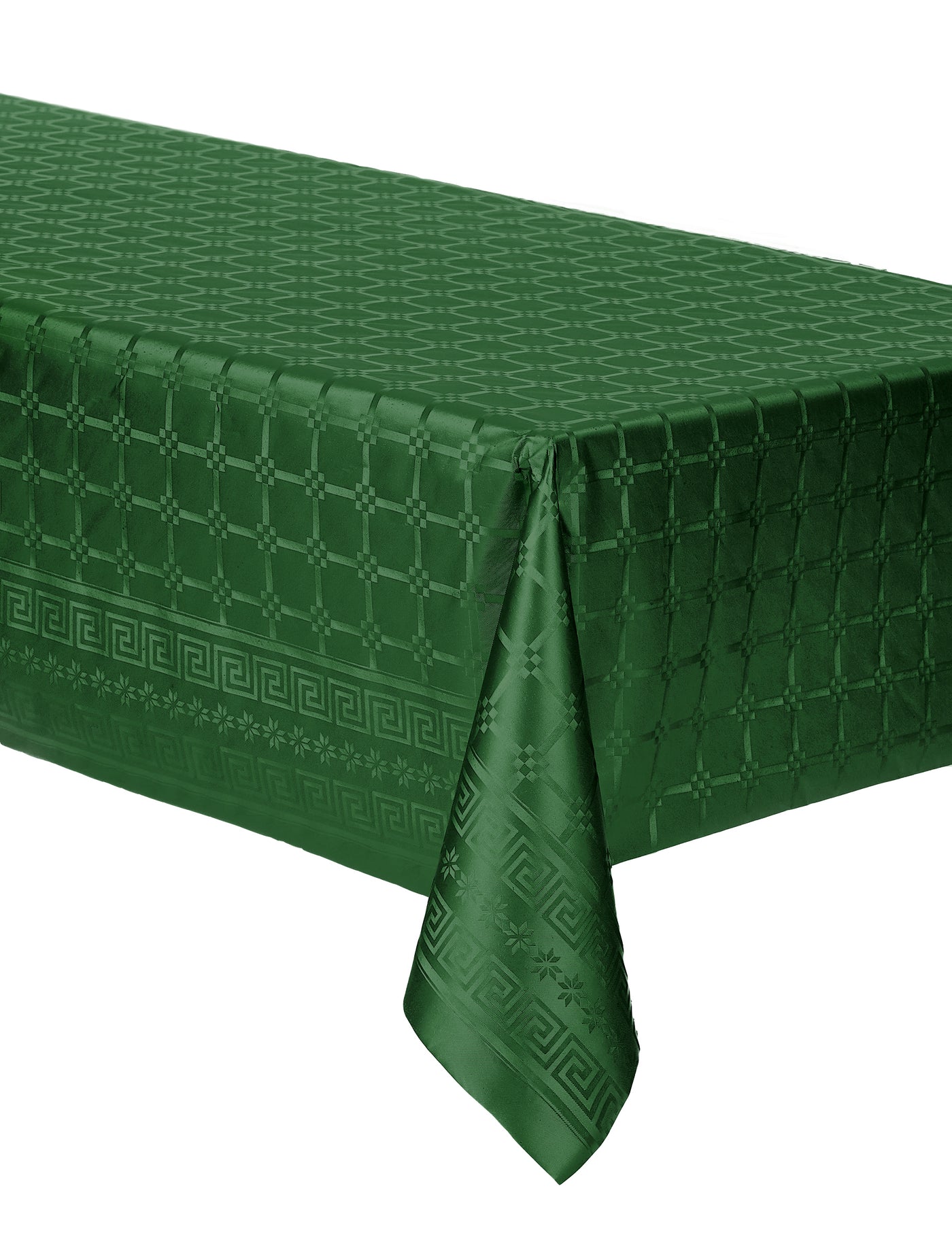 Nappe en rouleau papier damassé vert foncé 1.2 x 6 m