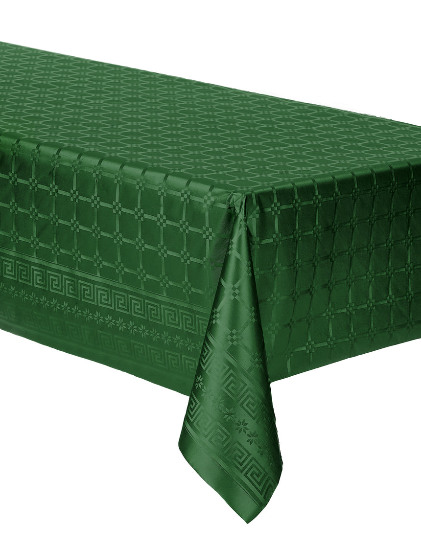Nappe en rouleau papier damassé vert foncé 1.2 x 6 m