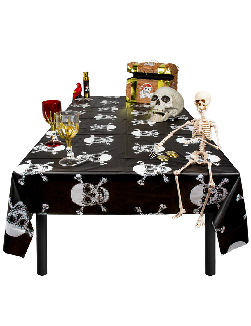 Nappe en plastique Pirate Jolly Roger 130 x 180 cm