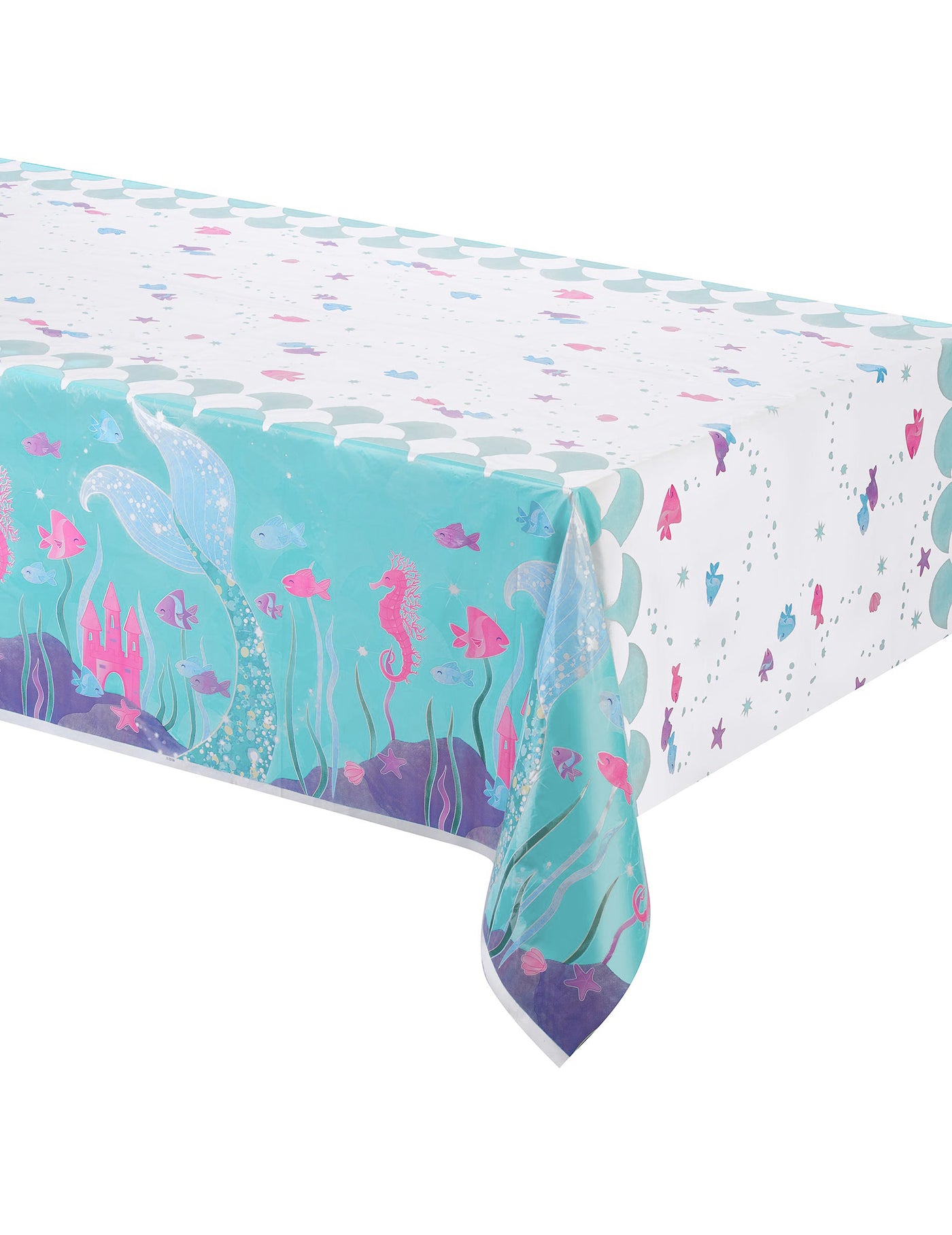 Nappe plastique jolie sirène 137 cm x 213 cm pour anniversaire
