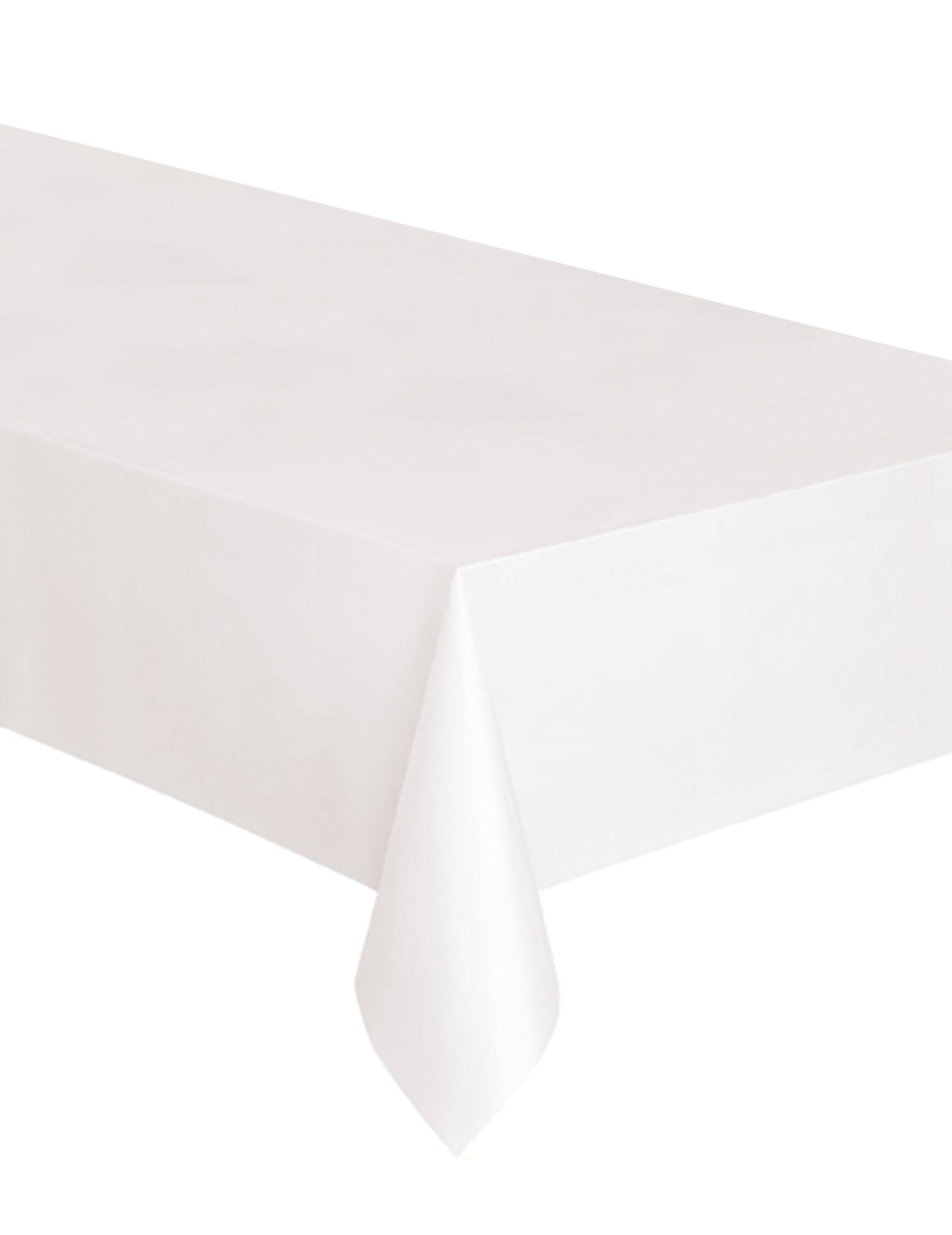 Nappe rectangulaire en plastique blanche 137 x 274 cm
