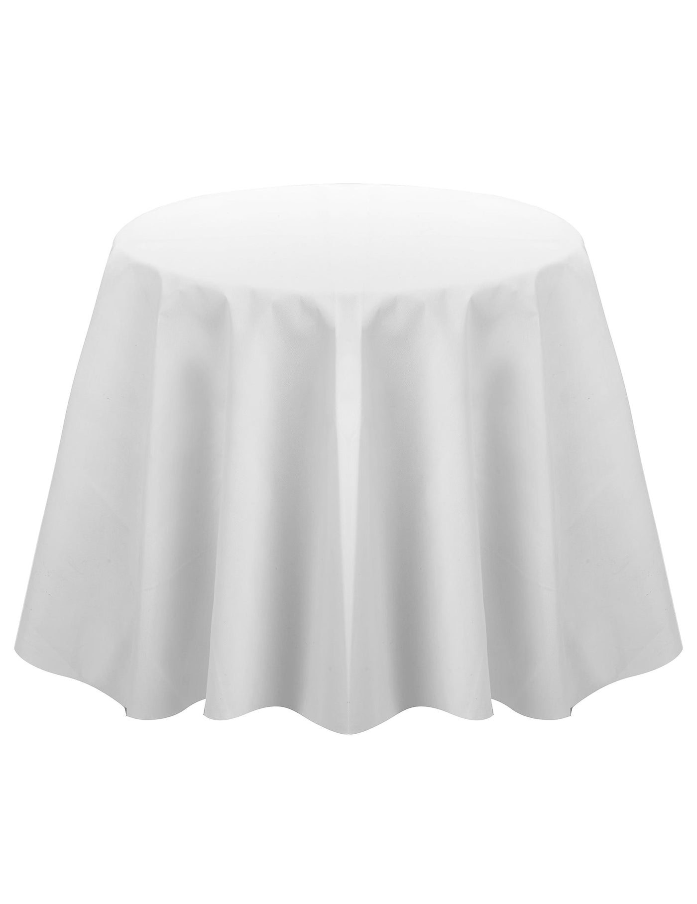 Nappe ronde en intissé blanche 2.40 m opaque mariage et baptême