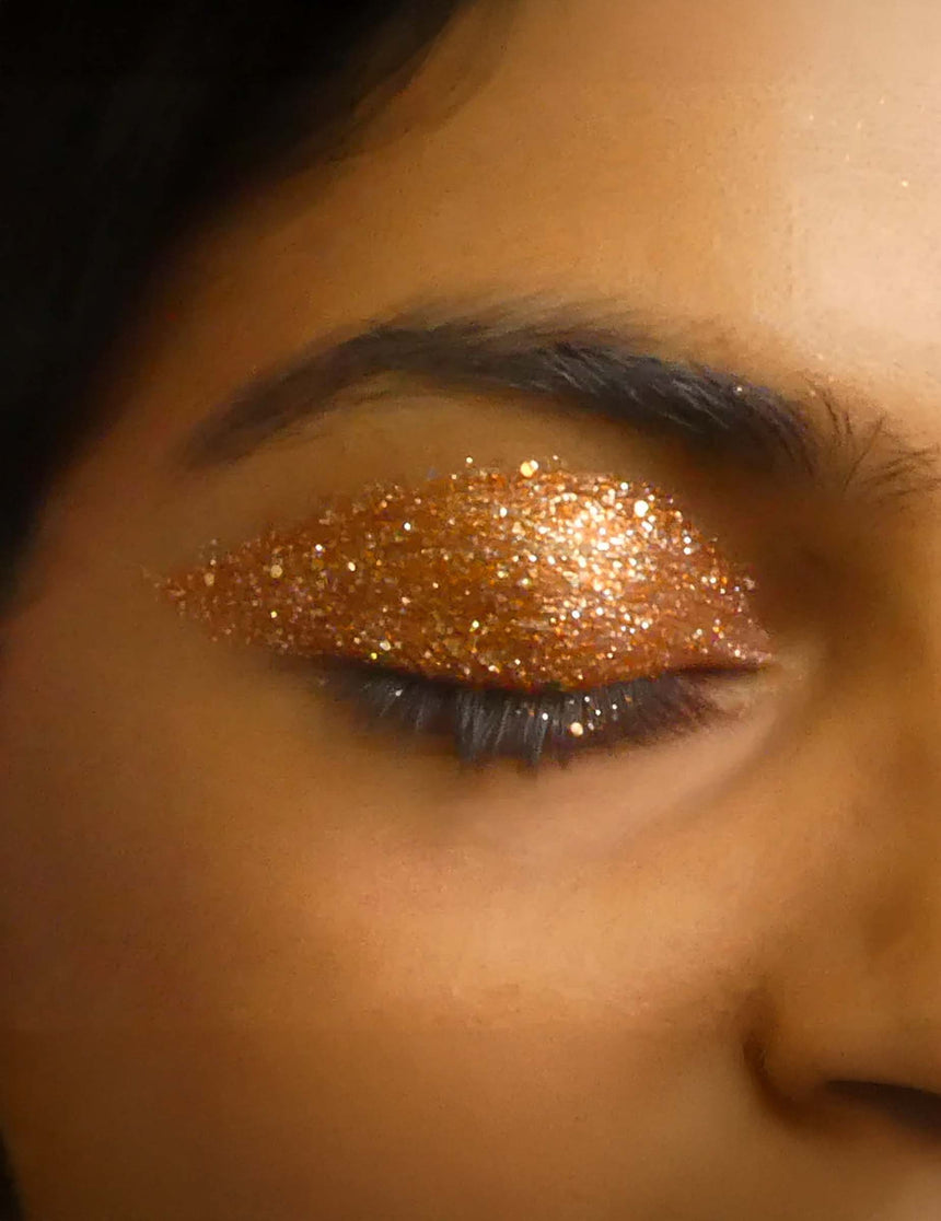 Paillettes biodégradables orange métallique - Si si la paillette