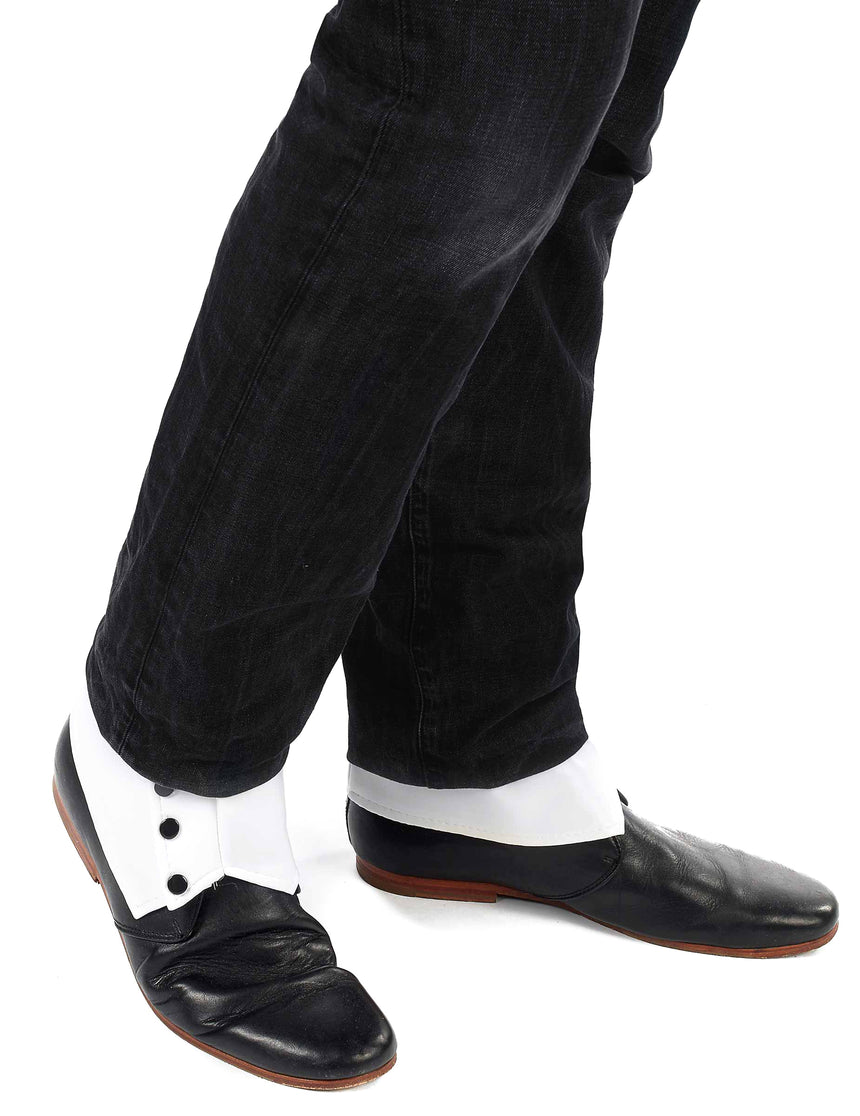 Paire de guêtres blanche adulte