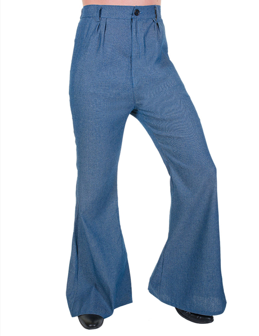 Pantalon disco pattes d'éléphant couleur Jeans homme