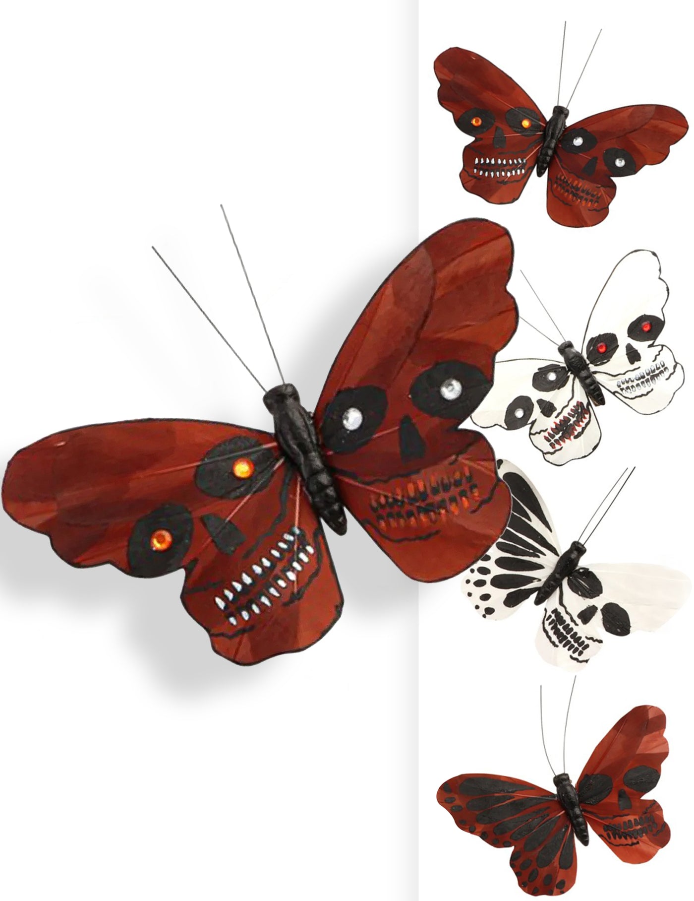 Papillon tête de mort 13 x 10 cm