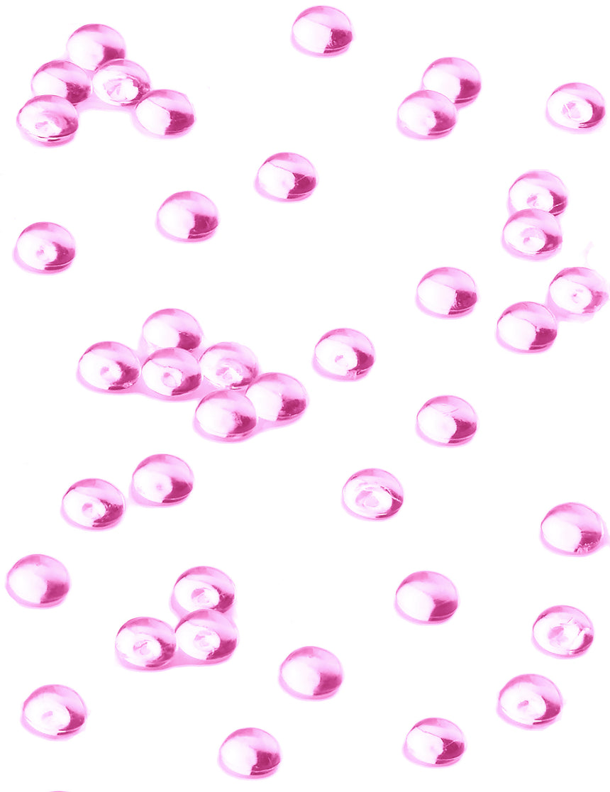 Perles plates effet goutte de pluie fuchsia 50 gr