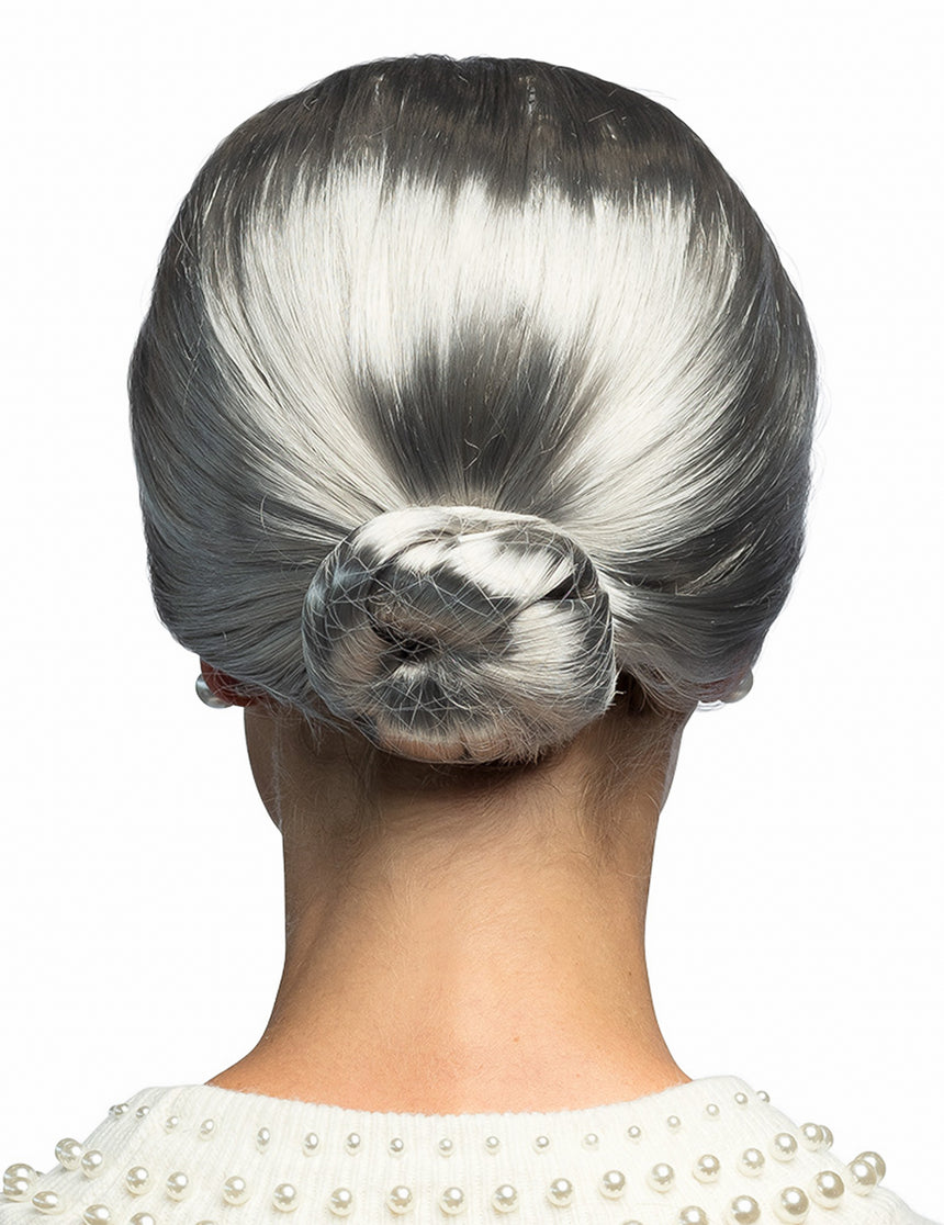 Perruque à chignon Grand-mère femme