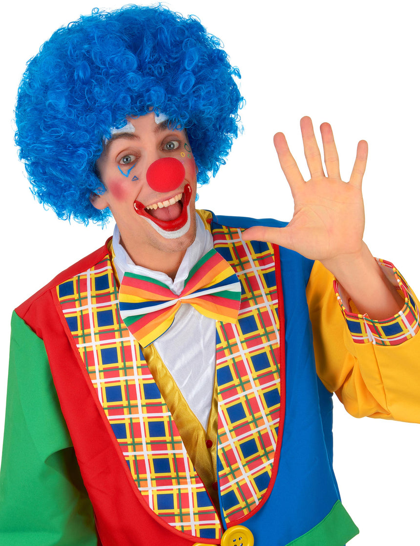 Perruque clown bleue confort adulte