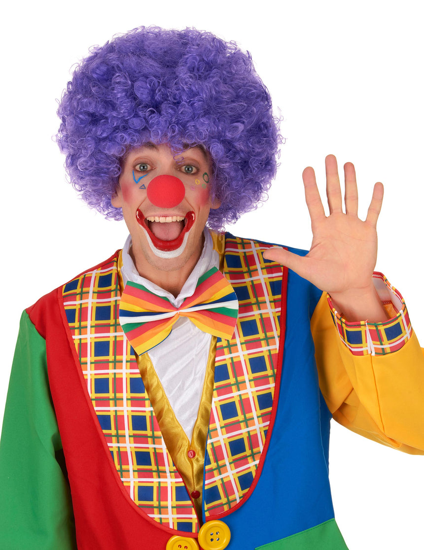 Perruque clown violette confort adulte