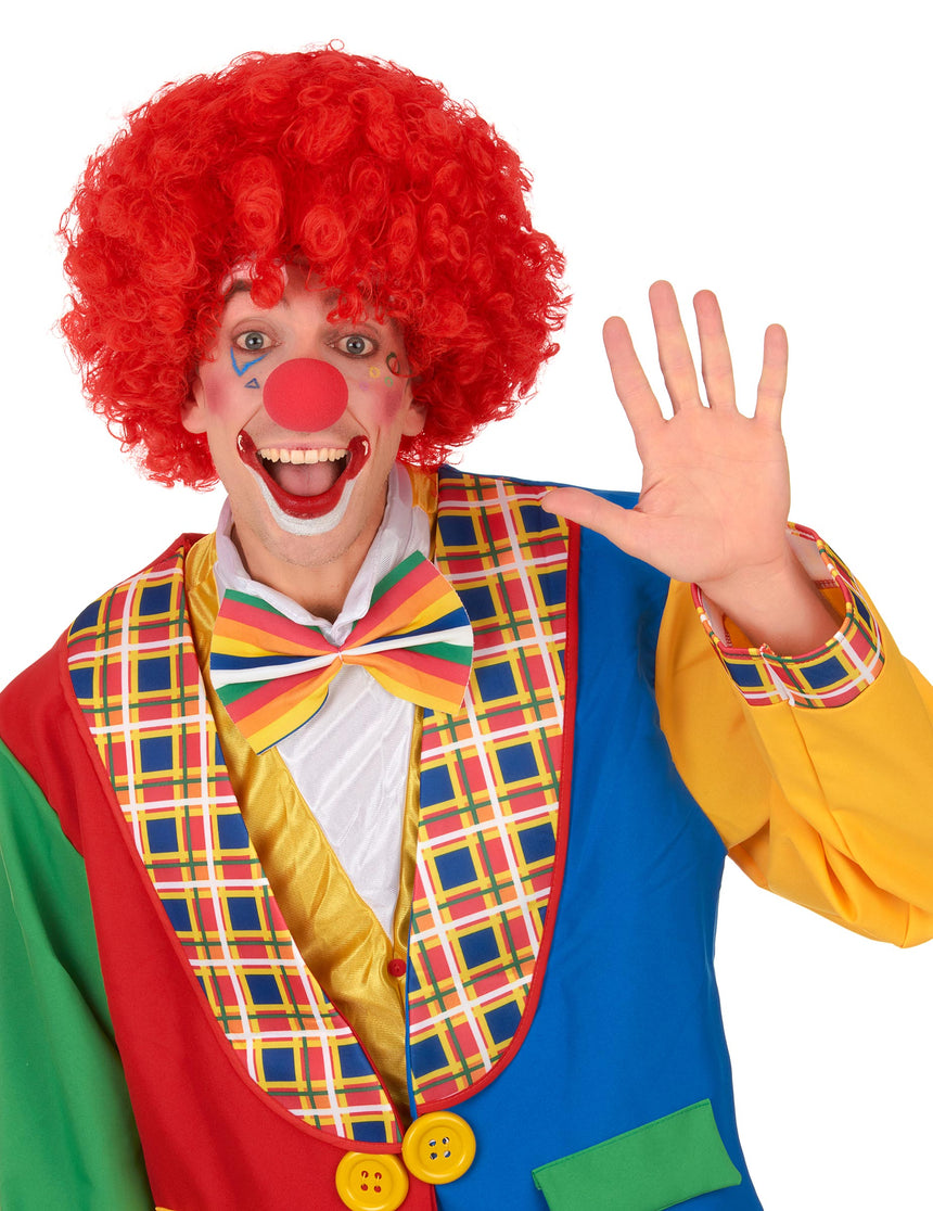 Perruque clown rouge confort adulte