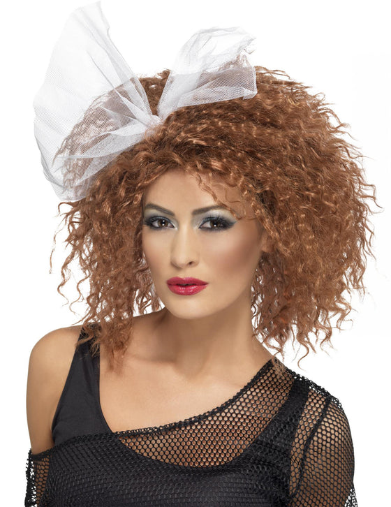 Perruque années 80 auburn femme