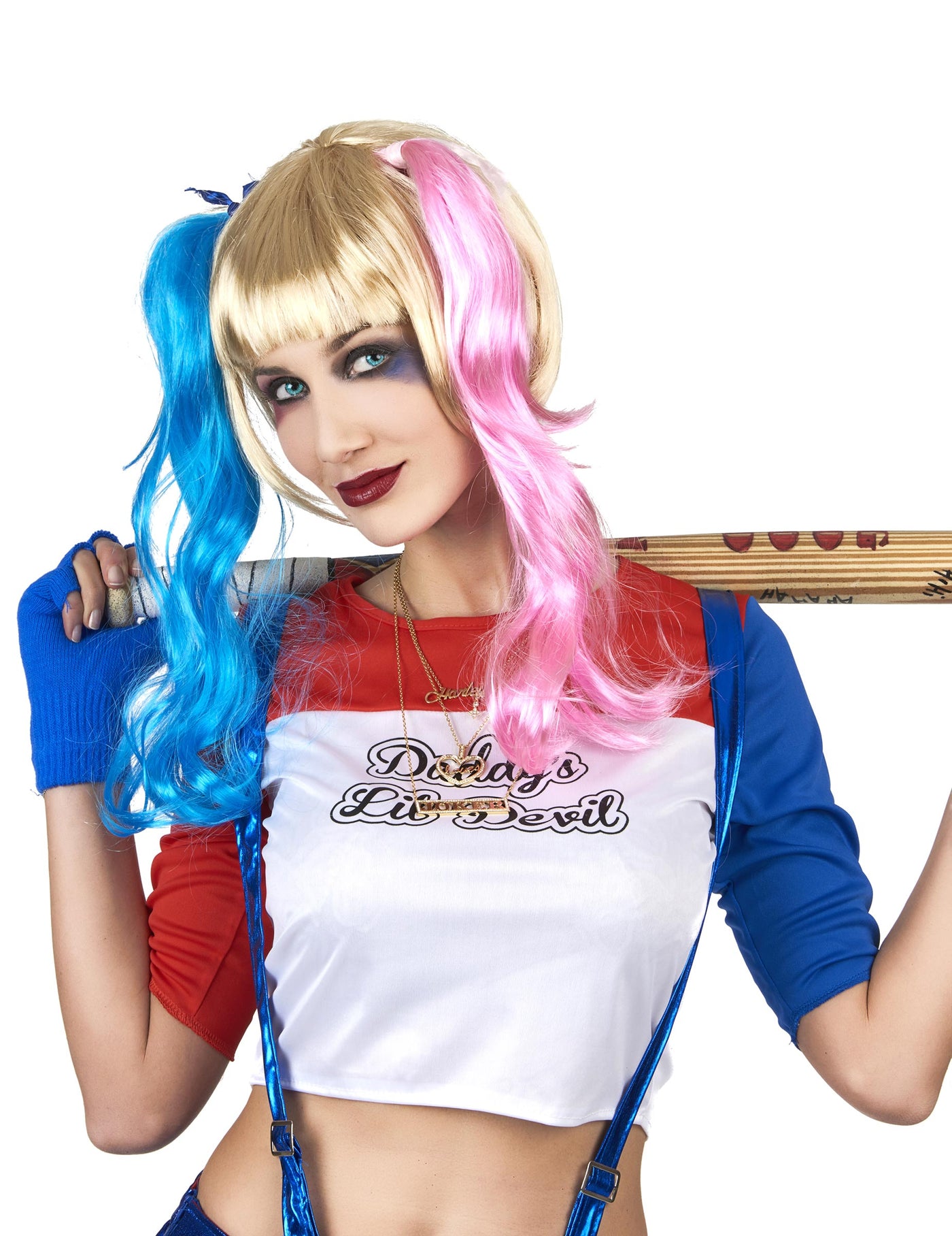Perruque Arlequine diabolique femme