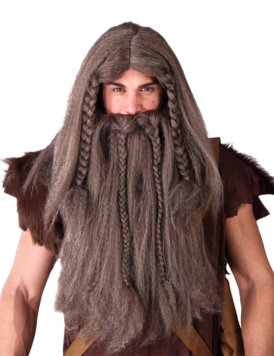 Perruque barbare viking homme