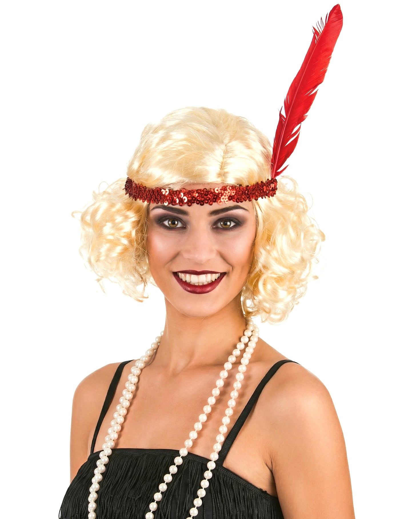 Perruque blonde charleston femme