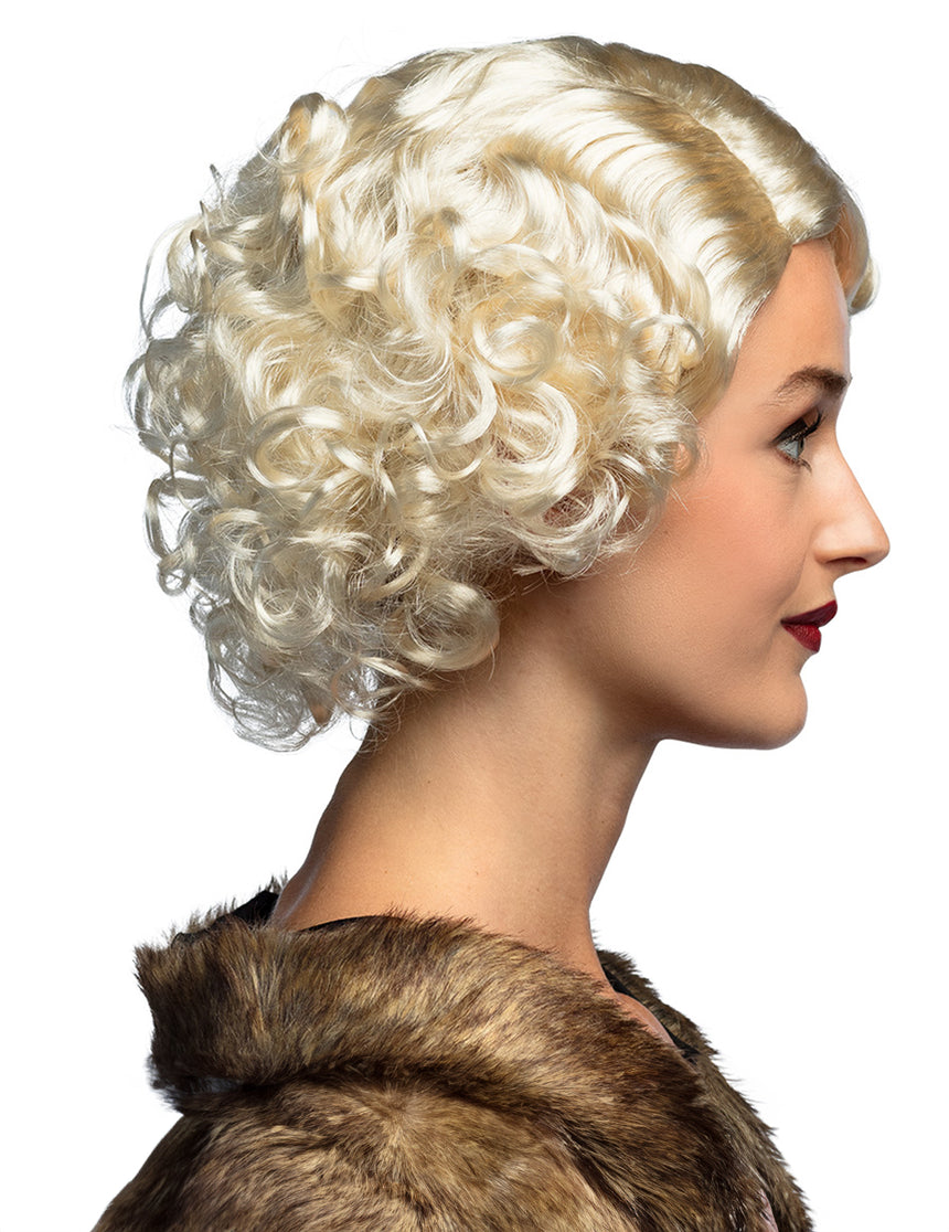 Perruque blonde platinefemme