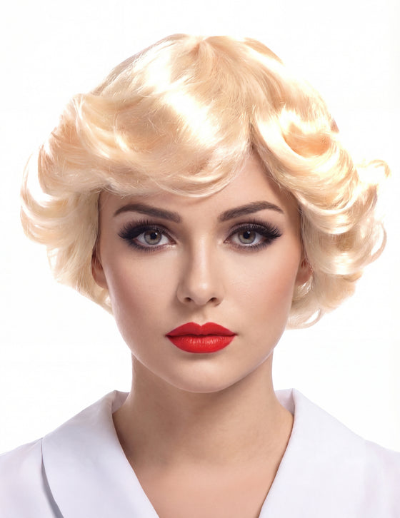 Perruque blonde vintage femme