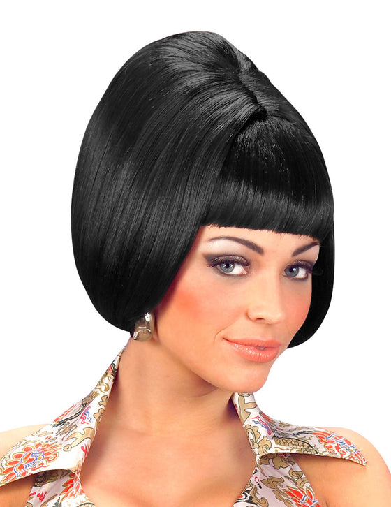 Perruque carré noire femme