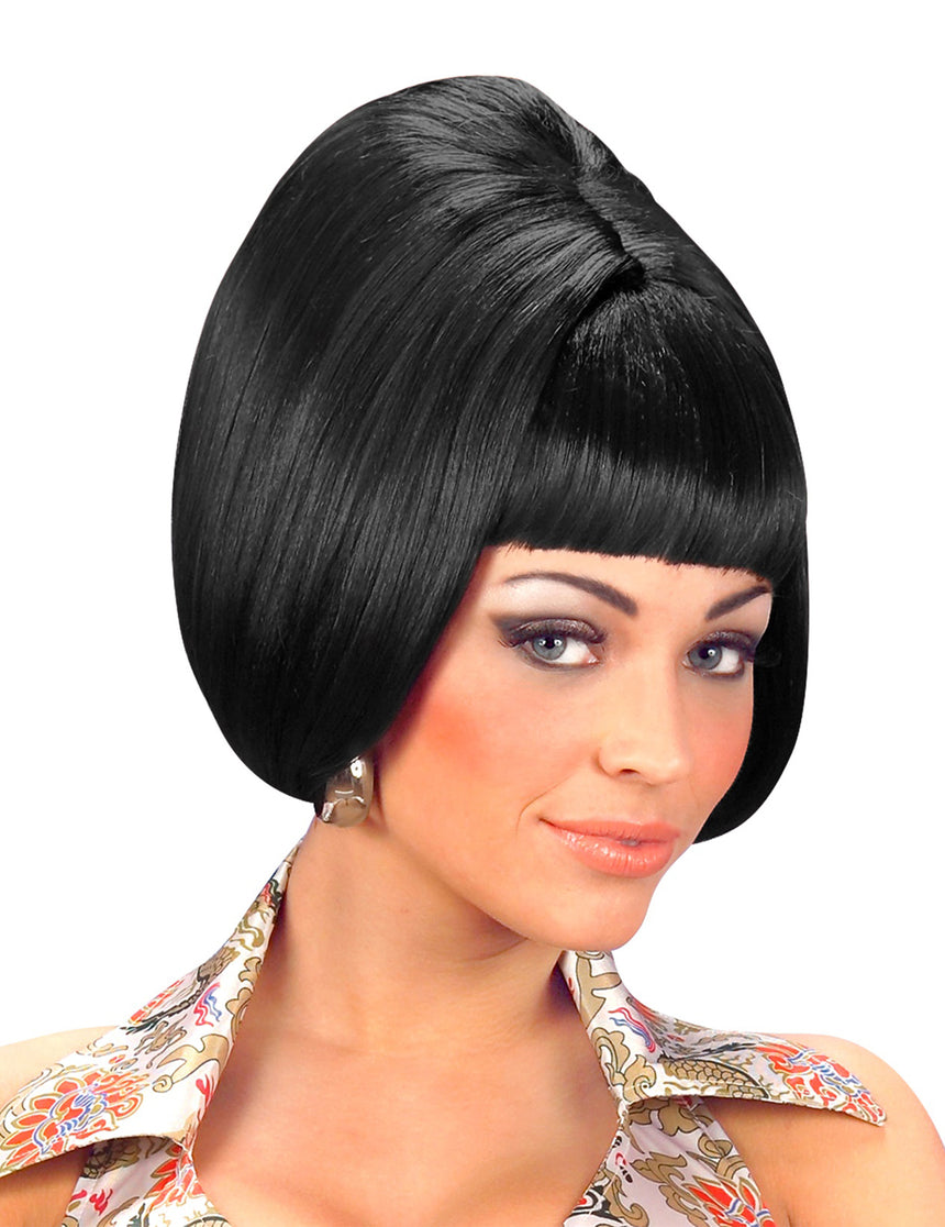 Perruque carré noire femme