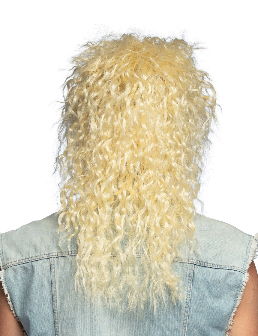 Perruque chanteur rock blonde adulte