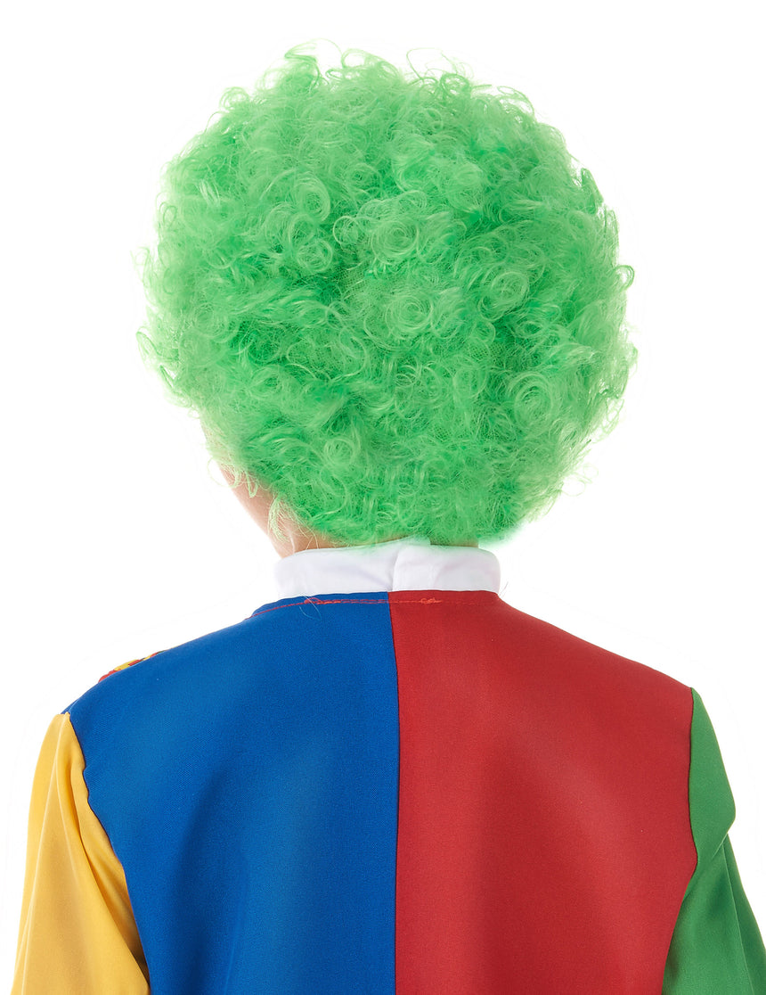 Perruque clown enfant verte