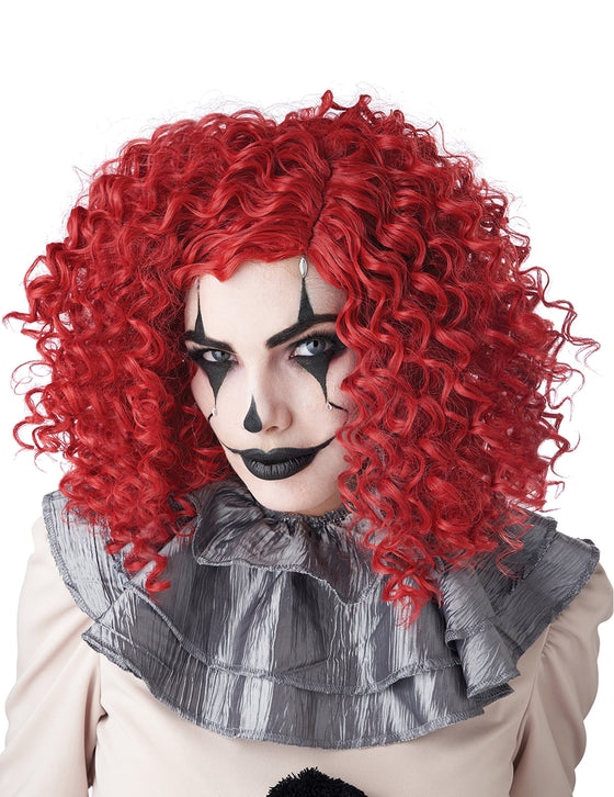 Perruque clown rouge adulte