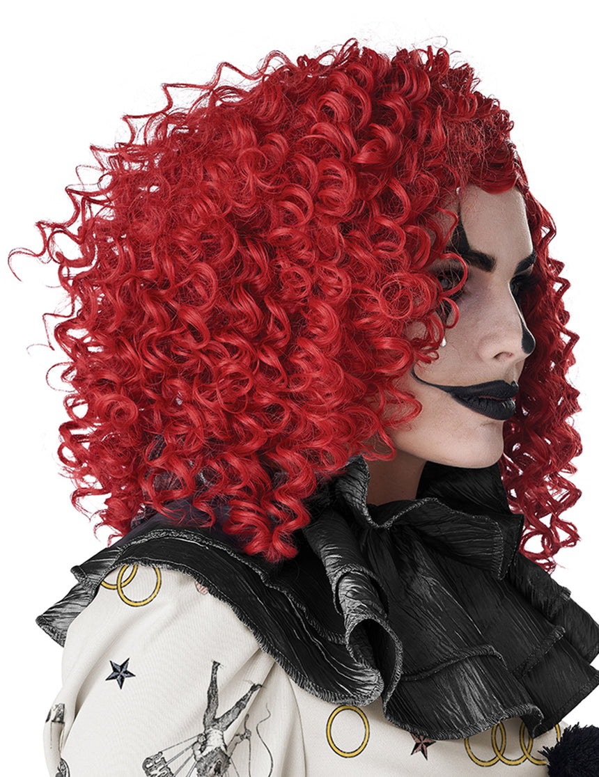 Perruque clown rouge adulte