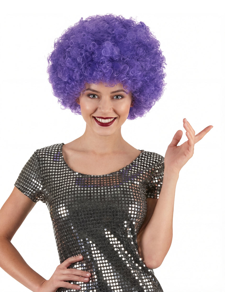 Perruque clown violette confort adulte