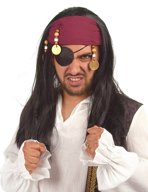 Perruque de pirate adulte