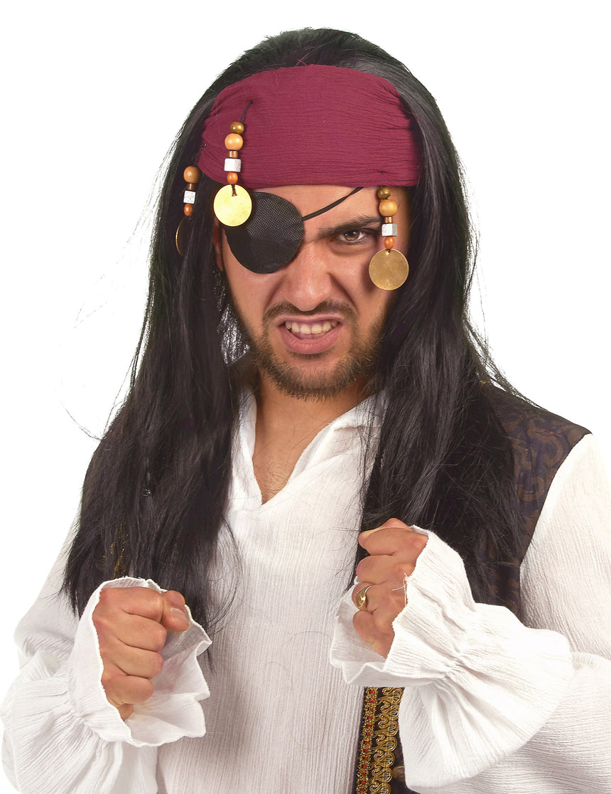Perruque de pirate adulte