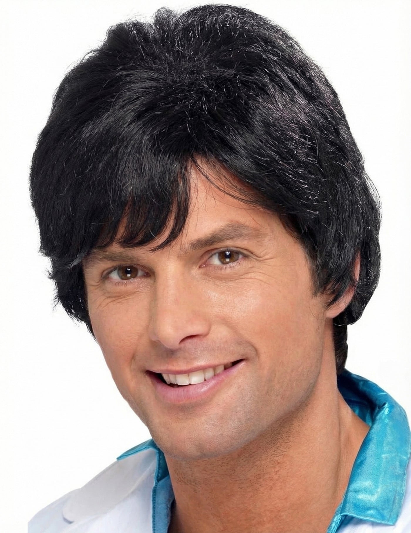 Perruque disco années 70 noire homme