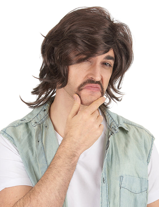 Perruque dragueur années 70's homme