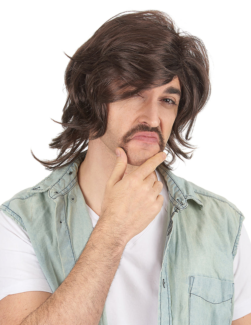 Perruque dragueur années 70's homme