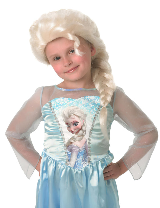 Perruque Elsa La Reine des neiges fille