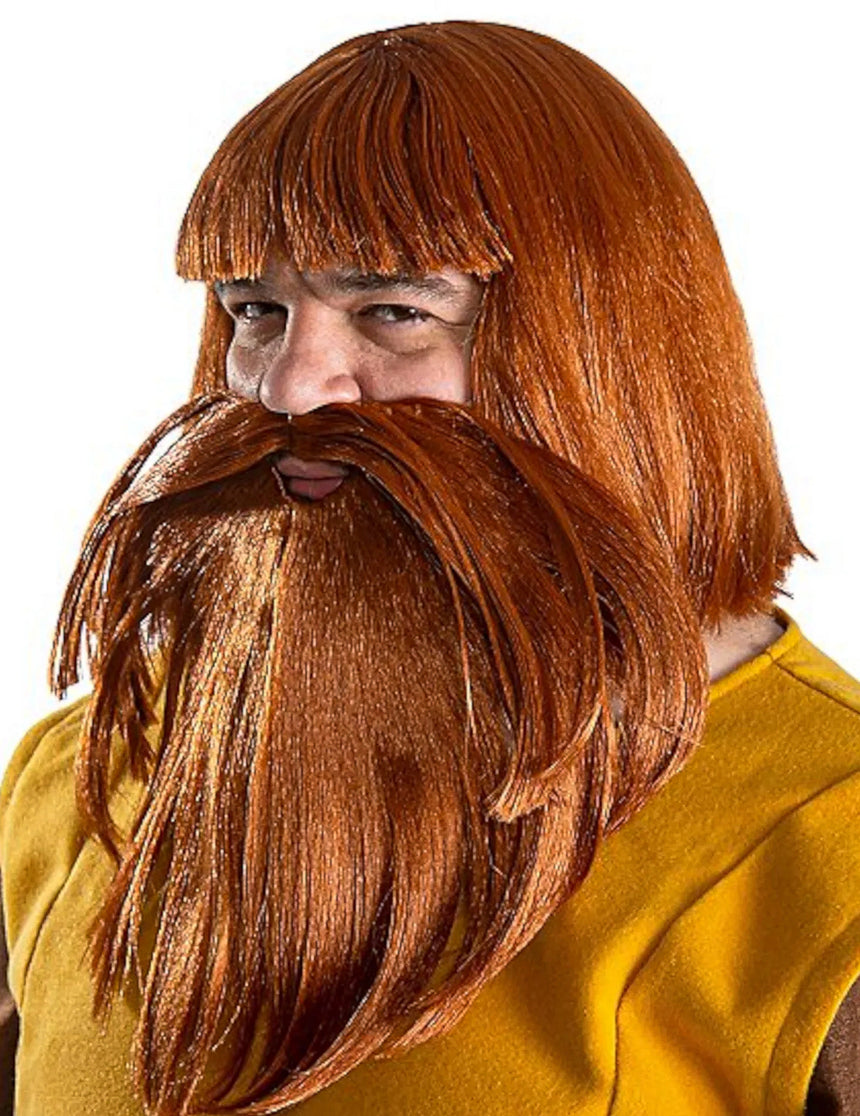 Perruque et barbe Halvar Vic le Viking homme